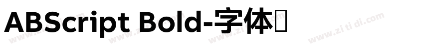 ABScript Bold字体转换